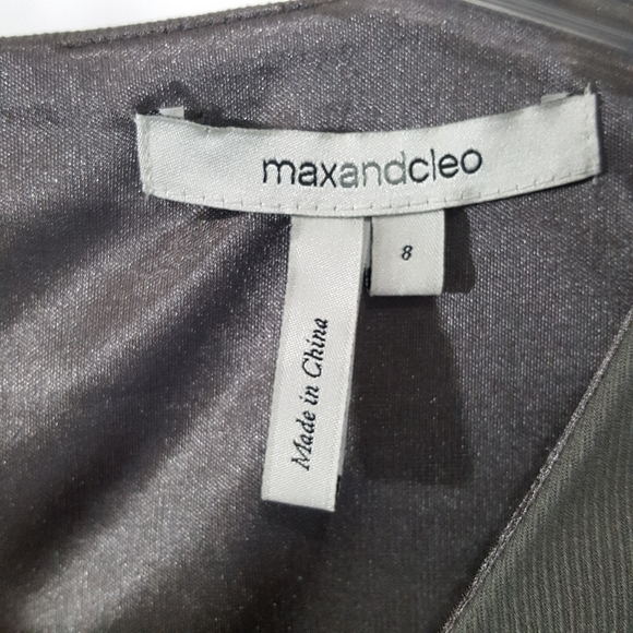 MaxandCleo Gray Dress Size 8 - Picture 3 of 7